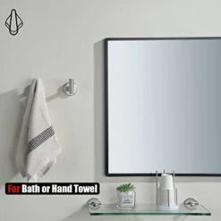 JQK Bathroom Hardware Set, 5-Piece Bath Towel Bar Accessory Set Brushed Steel Towel Rack Holder Wall Mount, BAS105-BN -Moen Shop 41lKTcz9PQL