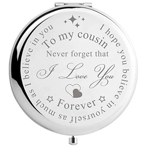 Peayale Cousin Gifts For Women Christmas Birthday Compact Makeup Mirror, Unique Gifts For Cousin Sister Makeup Mirror (I Love You Cousin) 14 Peayale Cousin Gifts For Women Christmas Birthday Compact Makeup Mirror, Unique Gifts For Cousin Sister Makeup Mirror (I Love You Cousin) - Image 12