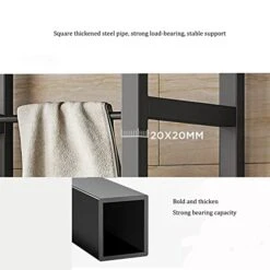 Bathroom Storage Shelves,Washer Storage Frames Floor Standing Punch Free Suitable For Over Toilet High Temperature Steel Balcony Washinghine Shelf Roller Bracket/Black/a -Moen Shop 41nihDe4lcL