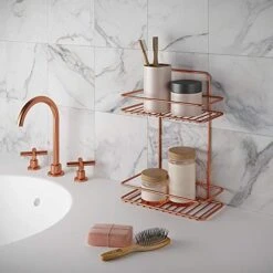 Metaltex Reflex Assorted Shelves Shelf 2 Heights 2 Pisos Copper