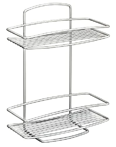 Metaltex Shelf Onda With 2 Stages, Silver, 26 X 11 X 35 Cm 3 Metaltex Shelf Onda With 2 Stages, Silver, 26 X 11 X 35 Cm