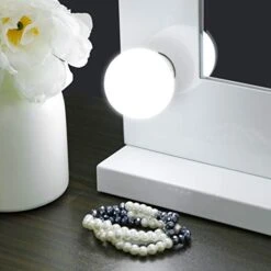 ZENY Hollywood Vanity Makeup Mirror Light Dressing Table Vanity Set Mirrors With Dimmer Wall-Mounted Vanity Mirrors -Moen Shop 41o2mHKTSKL