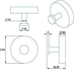 Croydex QM741741 Romsey Robe Hook, Silver, 5.3 X 5.3 X 3.7cm -Moen Shop 41oHLF2YvrL