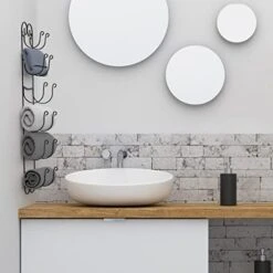 DecoBros Wall Mount Multi-Purpose Towel/Wine/Hat Rack, Bronze -Moen Shop 41oJjFI6hkL