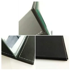 ZBEIVAN 10x7 Inches Portable Folding Makeup Mirror With Cosmetic Desktop Standing For Travel, Vanity Table, Room Decor, Beauty Gifts, Black 13 ZBEIVAN 10x7 Inches Portable Folding Makeup Mirror With Cosmetic Desktop Standing For Travel, Vanity Table, Room Decor, Beauty Gifts, Black -Moen Shop 41qDHuFSFaL