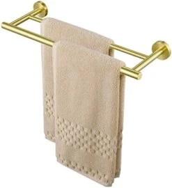 KES 23.6-Inch Double Towel Bar Bathroom Shower Dual Towel Holder Hanger SUS 304 Stainless Steel Wall Mounted Matt Black, A2001S60-BK -Moen Shop 41qfgc5gTnL. AC