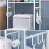 Zzmop Standing Toilet Storage Shelf With Hanging Rod,Bathroom Organizer Shelf,Cosmetic Stand Racks,Save Space,for Bathroom,Laundry Room. 1 Zzmop Standing Toilet Storage Shelf With Hanging Rod,Bathroom Organizer Shelf,Cosmetic Stand Racks,Save Space,for Bathroom,Laundry Room. -Moen Shop 41tJmhbGAoL