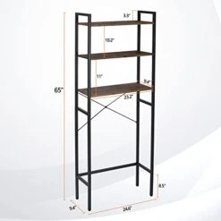 ZENY Over-The-Toilet Storage Rack, 3 -Tier Freestanding Bathroom Organizer, Space-Saving Bathroom Shelf Over Toilet Rack, Brown 10 ZENY Over-The-Toilet Storage Rack, 3 -Tier Freestanding Bathroom Organizer, Space-Saving Bathroom Shelf Over Toilet Rack, Brown -Moen Shop 41w2MQnPMmL