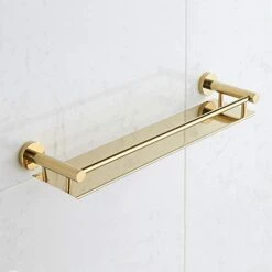 BGL Stainless Steel 304 Shelf Bathroom Shelf 19.6 Inch Wall Mount (Gold) -Moen Shop 41w4QXWHdTL