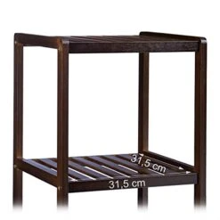 Relaxdays Bamboo Bathroom 3, 80 X 34.5 X 33 Cm, Colorful Shelving Unit For Children, Kitchen Rack, Brown, 33 X 34.5 X 80 Cm -Moen Shop 41xySGwZxDL