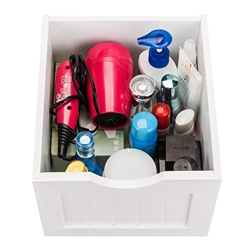 Home Furnishing Plaza Single Door Bathroom Storage Cabinet With 4 Drawers White Floor Cabinet Multifunctional Bathroom Storage Organizer Rack Stand 7 Home Furnishing Plaza Single Door Bathroom Storage Cabinet With 4 Drawers White Floor Cabinet Multifunctional Bathroom Storage Organizer Rack Stand - Image 5