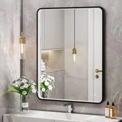 JSneijder 28x36 Led Bathroom Mirror,led Mirror With Lights,Dimmable Anti-Fog Mirror -Moen Shop 41zKaoYmrgL. AC