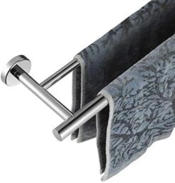 JQK Double Towel Bar, 24 Inch 304 Stainless Steel Thicken 0.8mm Bath Towel Rack For Bathroom, Towel Holder Brushed Wall Mount, Total Length 27.16 Inch, TB100L24-BN -Moen Shop 512nu9GP54L. AC