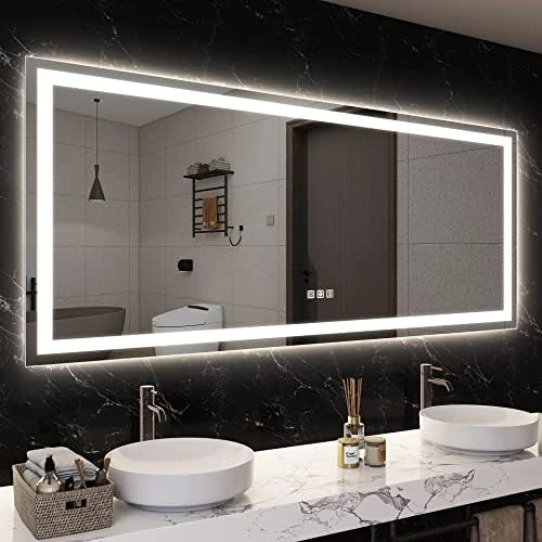 Benime 24×32 Inch LED Backlit Mirror Bathroom, 2023 Upgraded Brightness Dimmable LED Mirror For Bathroom With Anti-Fog, Stepless Colors, Smart Vanity Bathroom Mirror With Lights, Light Mirror For Gift 12 Benime 24×32 Inch LED Backlit Mirror Bathroom, 2023 Upgraded Brightness Dimmable LED Mirror For Bathroom With Anti-Fog, Stepless Colors, Smart Vanity Bathroom Mirror With Lights, Light Mirror For Gift - Image 10