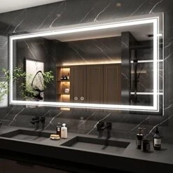 JSneijder 28x36 Led Bathroom Mirror,led Mirror With Lights,Dimmable Anti-Fog Mirror -Moen Shop 519zGF3JIDL. AC