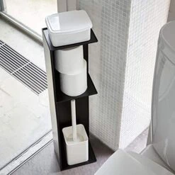 Yamazaki Organizer Home | Steel | Toilet Paper Stocker, One Size, Black -Moen Shop 51B3Kj5UZ8L