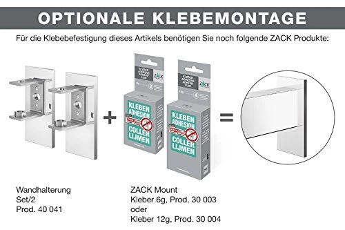 Zack 40028 Linea Bathroom Shelf, 10.43-Inch By 5.12-Inch, High Glossy Finish 7 Zack 40028 Linea Bathroom Shelf, 10.43-Inch By 5.12-Inch, High Glossy Finish - Image 5