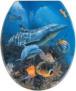 WENKO Toilet Seat Orchid-rustproof Stainless Steel Mounting, 37.5 X 44.5 X 10 Cm, Multicolor -Moen Shop 51BOFuR2t9L. AC