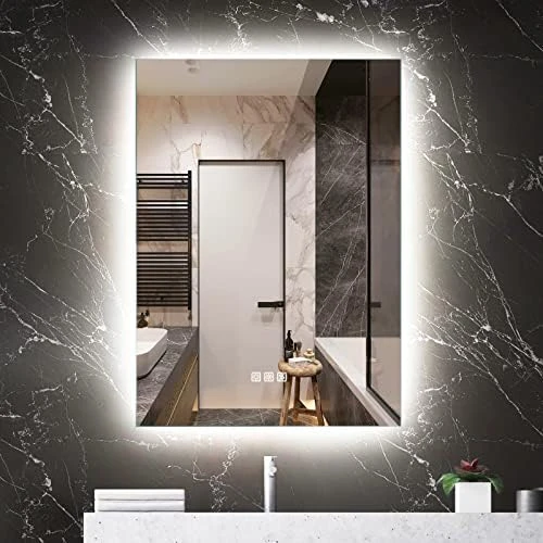 Benime 24×32 Inch LED Backlit Mirror Bathroom, 2023 Upgraded Brightness Dimmable LED Mirror For Bathroom With Anti-Fog, Stepless Colors, Smart Vanity Bathroom Mirror With Lights, Light Mirror For Gift 16 Benime 24×32 Inch LED Backlit Mirror Bathroom, 2023 Upgraded Brightness Dimmable LED Mirror For Bathroom With Anti-Fog, Stepless Colors, Smart Vanity Bathroom Mirror With Lights, Light Mirror For Gift - Image 14