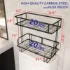 RICH LIVING DECOR Over The Toilet Storage, Over Toilet Bathroom Organizer, Above Toilet Rack, Toilet Stand, Bathroom Shelves Over Toilet, High-Grade Carbon Steel, Easy Assembly, 2-Tier Black -Moen Shop 51Fas0VKW7L