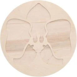 Welled Wood Surface, Pinwheel Shaped, 10" X 9.68", For Wooden Trays, Crafts And Decorations, Welled Center For Resin Design Or Paint - For Decoupage, Engraving, Wood Burning -Moen Shop 51GE 3LkjvL. AC