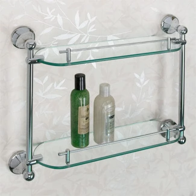 Signature Hardware 295873 Ballard 19-1/4" Glass Bathroom Shelf 3 Signature Hardware 295873 Ballard 19-1/4" Glass Bathroom Shelf