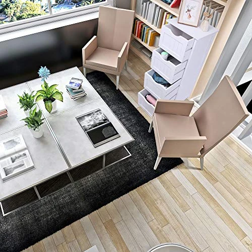 Bonnlo Bathroom Organizer And Storage Wooden Side Bathroom Cabinet With 4 Drawers Free Standing Cabinet White For Bathroom Bedroom Living Room Hallway, 11 13/16" X11 13/16" X32 3/8" 7 Bonnlo Bathroom Organizer And Storage Wooden Side Bathroom Cabinet With 4 Drawers Free Standing Cabinet White For Bathroom Bedroom Living Room Hallway, 11 13/16" X11 13/16" X32 3/8" - Image 5