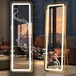 Bonnlo 32"×24" (800×600mm)Bluetooth Mirror,Led Bathroom Mirror Smart Mirror With Bluetooth Speaker, Anti-Fog Bathroom Led Mirror With Memory Touch, Dimmable Espejos Para Baños, Vertically/Horizontally -Moen Shop 51MAyv1IcL. AC