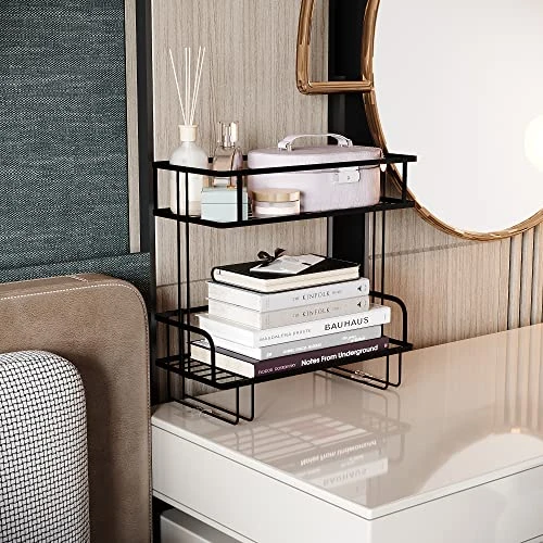 RICH LIVING DECOR Over The Toilet Storage, Over Toilet Bathroom Organizer, Above Toilet Rack, Toilet Stand, Bathroom Shelves Over Toilet, High-Grade Carbon Steel, Easy Assembly, 2-Tier Black 7 RICH LIVING DECOR Over The Toilet Storage, Over Toilet Bathroom Organizer, Above Toilet Rack, Toilet Stand, Bathroom Shelves Over Toilet, High-Grade Carbon Steel, Easy Assembly, 2-Tier Black - Image 5