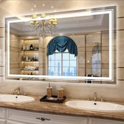 JSneijder 28x36 Led Bathroom Mirror,led Mirror With Lights,Dimmable Anti-Fog Mirror -Moen Shop 51T3FWSbbML. AC