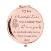 Sister Birthday Gifts From Sister Compact Mirror For Women Best Friend Personalized Friendship Christmas Graduation Easter Valentines Day Gifts Small Make Up Mirror From Little Big Sister Brother -Moen Shop 51V9bsiqlsL