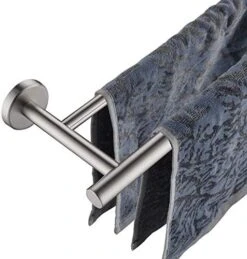 JQK Double Towel Bar, 24 Inch 304 Stainless Steel Thicken 0.8mm Bath Towel Rack For Bathroom, Towel Holder Brushed Wall Mount, Total Length 27.16 Inch, TB100L24-BN -Moen Shop 51W5RTFDNYL. AC