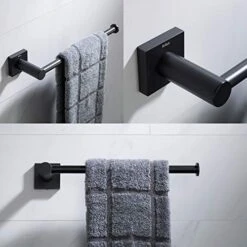 Kraus KEA-17725MB Ventus Bathroom -Towel Bar, 10 1/2 Inch, Matte Black -Moen Shop 51WOpb0s2GL