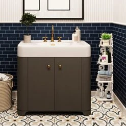 ALIMORDEN 4 Tier Bathroom Accessories Corner Storage Stand For Small Space, Toilet Paper Stand For Bathroom Organizer, White -Moen Shop 51Ykr12MVFL