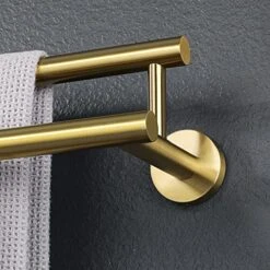 Alise 24-Inch Double Towel Bars Towel Racks For Bathroom Wall Mount Towel Holder Heavy Duty Bath Towel Hanging Rod,GYT6902-G SUS304 Stainless Steel Brushed Gold -Moen Shop 51aRgQna7cL