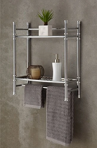 Best Living No Tools Wall Mount/Countertop Shelf, Chrome 3 Best Living No Tools Wall Mount/Countertop Shelf, Chrome