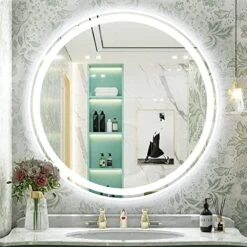 JSneijder 28x36 Led Bathroom Mirror,led Mirror With Lights,Dimmable Anti-Fog Mirror -Moen Shop 51cIF1SSd6L. AC