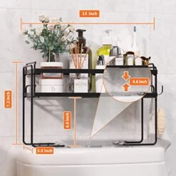 Bundle Sale Of NUTSAAKK Upgrade Over The Toilet Storage Shelf, 1 Tier Black & 3 Tier Black -Moen Shop 51ez5H0KdZL