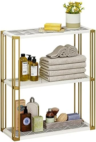 JEJEROAL Wall Mounted 3 Tier Bathroom Shelf Organizer Rack Over Toilet For Bathroom, Kitchen, Living Room Storage 9 JEJEROAL Wall Mounted 3 Tier Bathroom Shelf Organizer Rack Over Toilet For Bathroom, Kitchen, Living Room Storage - Image 7