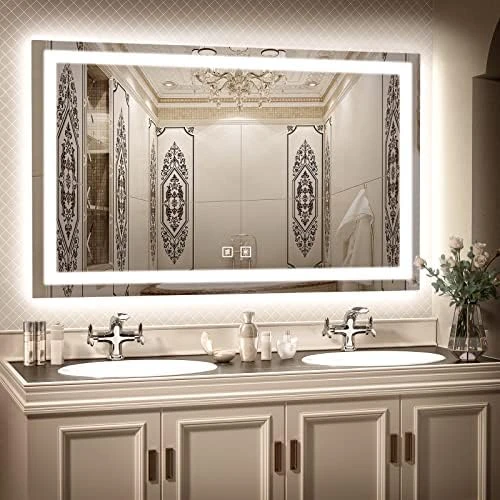 SHUAFA LED Mirror For Bathroom, 24x32 Inch Backlit + Front Lighted Bathroom Mirror With Lights, High-Density Double Light Strips, 3 Colors, Shatter-Proof, Anti-Fog And Brightness Memory 15 SHUAFA LED Mirror For Bathroom, 24x32 Inch Backlit + Front Lighted Bathroom Mirror With Lights, High-Density Double Light Strips, 3 Colors, Shatter-Proof, Anti-Fog And Brightness Memory - Image 13