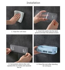 MOHAK Self-Adhesive Plastic Bathroom Corner Rack Storage Shelves Soap Box Stand - White (Combo Bathroom Shelve 1Pcs+ Soap Stand 1Pcs) 14 MOHAK Self-Adhesive Plastic Bathroom Corner Rack Storage Shelves Soap Box Stand - White (Combo Bathroom Shelve 1Pcs+ Soap Stand 1Pcs) -Moen Shop 51hRRaTMMoL