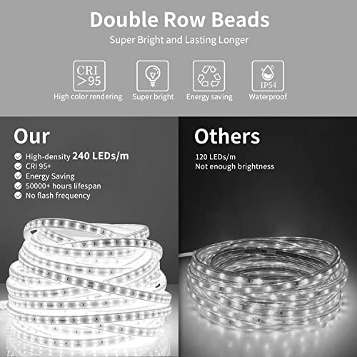 SHUAFA LED Mirror For Bathroom, 24x32 Inch Backlit + Front Lighted Bathroom Mirror With Lights, High-Density Double Light Strips, 3 Colors, Shatter-Proof, Anti-Fog And Brightness Memory 6 SHUAFA LED Mirror For Bathroom, 24x32 Inch Backlit + Front Lighted Bathroom Mirror With Lights, High-Density Double Light Strips, 3 Colors, Shatter-Proof, Anti-Fog And Brightness Memory - Image 4