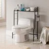 K And B Furniture Co Inc K&B Over The Toilet Shelf Black -Moen Shop 51jGa3sY5GL