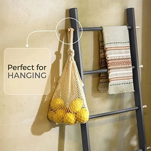 AFOOGA 5Ft Wooden Blanket Ladder Farmhouse - Quilt Ladder For Bedroom - Decorative Ladder For Blankets - Wood Ladder Decor - Easy Assembly- Wooden Ladder For Blankets - Farmhouse Ladder Blanket Holder 3 AFOOGA 5Ft Wooden Blanket Ladder Farmhouse - Quilt Ladder For Bedroom - Decorative Ladder For Blankets - Wood Ladder Decor - Easy Assembly- Wooden Ladder For Blankets - Farmhouse Ladder Blanket Holder