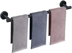 NearMoon Bathroom Towel Bar, Bath Accessories Thicken Stainless Steel Shower Towel Rack For Bathroom, Towel Holder Wall Mounted (Matte Black, 18 Inch) 26 NearMoon Bathroom Towel Bar, Bath Accessories Thicken Stainless Steel Shower Towel Rack For Bathroom, Towel Holder Wall Mounted (Matte Black, 18 Inch) -Moen Shop 51ptaEhexyL. AC