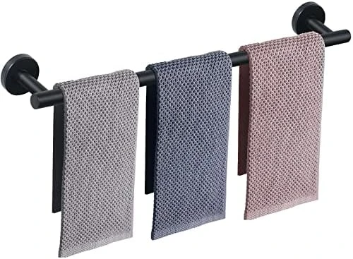 NearMoon Bathroom Towel Bar, Bath Accessories Thicken Stainless Steel Shower Towel Rack For Bathroom, Towel Holder Wall Mounted (Matte Black, 18 Inch) 12 NearMoon Bathroom Towel Bar, Bath Accessories Thicken Stainless Steel Shower Towel Rack For Bathroom, Towel Holder Wall Mounted (Matte Black, 18 Inch) - Image 10