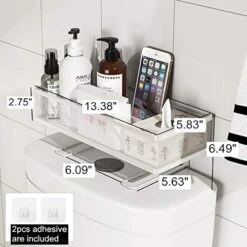 Holoxin Over The Toilet Storage Shelf For Bathroom Organization Space Saver Organizer Rack White 14 Holoxin Over The Toilet Storage Shelf For Bathroom Organization Space Saver Organizer Rack White -Moen Shop 51sLFbyzhDL