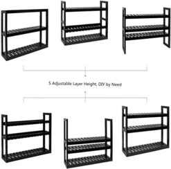 Domax Bathroom Wall Shelf Over Toilet Storage Rack And 18 Inch Round Wall Mirror -Moen Shop 51tDgmd9FuL