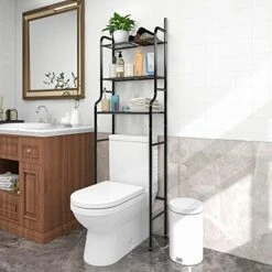 HAHRIR 3-Shelf Bathroom Organizer Over The Toilet Space Saver Over The Toilet Rack Bathroom Corner Stand Storage Organizer, Brown 14 HAHRIR 3-Shelf Bathroom Organizer Over The Toilet Space Saver Over The Toilet Rack Bathroom Corner Stand Storage Organizer, Brown -Moen Shop 51tyGxG3brL. AC