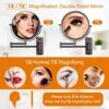 DECLUTTR Wall Mounted Makeup Mirror, 1X/7X Magnifying Mirror, 360° Swivel Double Sided Extendable Bathroom Mirror For Shaving, Bronze 1 DECLUTTR Wall Mounted Makeup Mirror, 1X/7X Magnifying Mirror, 360° Swivel Double Sided Extendable Bathroom Mirror For Shaving, Bronze -Moen Shop 51uoDmxTX0L